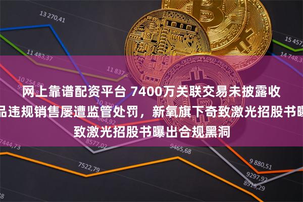 网上靠谱配资平台 7400万关联交易未披露收警示函、产品违规销售屡遭监管处罚，新氧旗下奇致激光招股书曝出合规黑洞