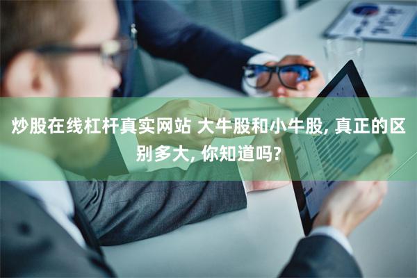 炒股在线杠杆真实网站 大牛股和小牛股, 真正的区别多大, 你知道吗?