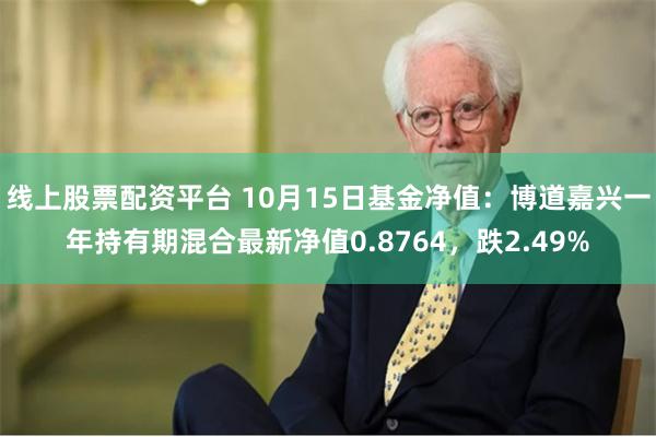 线上股票配资平台 10月15日基金净值：博道嘉兴一年持有期混合最新净值0.8764，跌2.49%